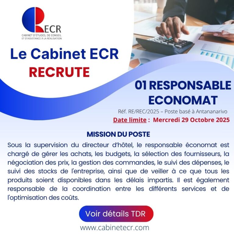 VISUEL RESPONSABLE ECONOMAT
